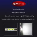 Wljh 6x Super Bright White 2835 Chip 6000k 28mm Led Visor Light Bulb Fuse 29mm 6614f 6612f Festoon Double End For Cars Interior