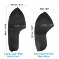 X Autohaux 4pcs Set Car Door Armrest Protector Cover Microfiber Leather Pad Replacement For Honda Civic 10th Gen 2016 2017 2018