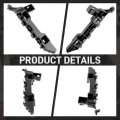 Front Bumper Bracket Set 71198-tva-a01 71193-tva-a01 For Honda Accord Sedan 2018 2019 2020 2021 Driver And Passenger Side
