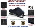 300d Snowmobile Travel And Storage Cover Compatible For 2004-2006 Arctic Cat F6 Firecat Efi Sleds Slush Mud Protection