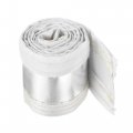 10mm Aluminum Metallic Fiberglass Heat Shroud With Hook And Loop For Wire Protecting 1 Meter 