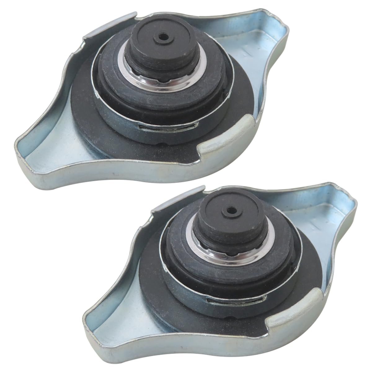 19045-raa-003 Radiator Cap 2 Pack For Acura Rl 2006 To 2012 Chrome Finish 19045raa003 19045 Raa 003
