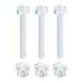 3set Clear Acrylic Screws Kit M3 X 25mm Round Head Phillips Bolts With Hex Nuts And For Machine Accessories Electronic 