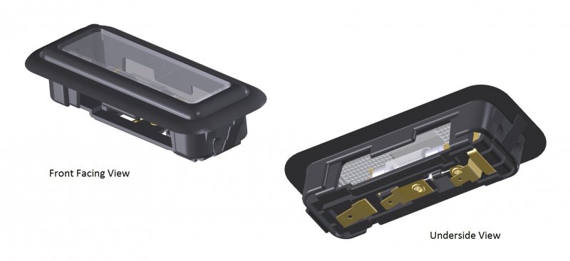 Convenience Courtesy Light White Compact 12 Volt Fixture Truck Auto Rv Aircraft Lighting