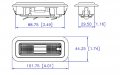Convenience Courtesy Light White Compact 12 Volt Fixture Truck Auto Rv Aircraft Lighting