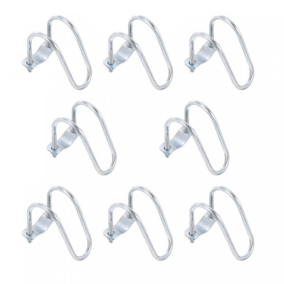 Cross-connector Vertical Pipe Clip 8pcs Fit 1-1 4 32mm To 2 50mm Crossover Buckle Steel Cross Clamp For Greenhouse Awning
