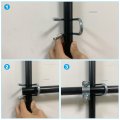 Cross-connector Vertical Pipe Clip 8pcs Fit 1-1 4 32mm To 2 50mm Crossover Buckle Steel Cross Clamp For Greenhouse Awning