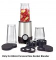 Bella Personal Size Rocket Blender Replacement Parts Tall Cup With Lip Ring