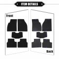 Vekauto Car Floor Mats Kit Compatible For Chevrolet Chevy Malibu 2011-2016 Non-slip Velour Black Front And Rear Full Set Auto