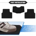 Vekauto Car Floor Mats Kit Compatible For Chevrolet Chevy Malibu 2011-2016 Non-slip Velour Black Front And Rear Full Set Auto