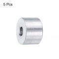 Uxcell 5pcs Aluminum Spacer 1 4 Bore X 3 Od 2 Length Screw Standoff Bushing Plain Round Metal For Id Screws Bolts And Rods