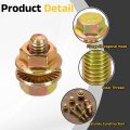 M6 X 12mm Flanged Hex Head Bolts 20pcs Zinc-plated Carbon Steel Flange Hexagon Screws With Nuts Fully Threaded For Machinery