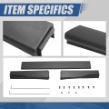 3pcs Rear Flex Step Tailgate Molding Trim Caps Compatible With Ford F250 F350 F450 F550 F-series Super Duty 2010-2016 Matte