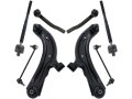 Front Control Arm Ball Joint Sway Bar Link Tie Rod Kit 8 Piece Compatible With 2013-2018 Nissan Sentra 