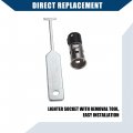 Hihaha No 25776667 Lighter Socket With Removal For Chevy Camaro Cadillac Cts Interior Cigarette Plug And Tool 1 Set