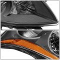 Black Housing Amber Side Headlight Head Lamps Tool Kit Compatible With Altima Seadan 10-12