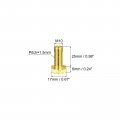 Uxcell Brass Hex Bolts M10x25mm 1pcs Fully Thread Grade 4 8 Solid Hexagon Head Bolt Machine Screws For Machinery