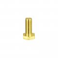 Uxcell Brass Hex Bolts M10x25mm 1pcs Fully Thread Grade 4 8 Solid Hexagon Head Bolt Machine Screws For Machinery