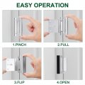 Uxcell 3 Pack Home Security Door Lock Reinforcement Inch Stop Withstand 800lbs Front Kick In Protector For Inward Swinging