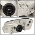 Auto Dynasty Pair Of Chrome Housing Clear Corner Headlight Assembly Lamps Compatible With Accent Lc 00-02