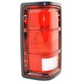 Tri4716 Dakota Tail Lamp Lh Lens And Housing With Black Trim For Dodge Incandescent Light Source Maroon 