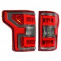 Hecasa Led Tail Light Compatible With 2018-2020 Ford F-150 F150 Pickup Xl Xlt Tube Bar Rear Brake Lamps Taillights Smoke Lens