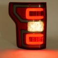 Hecasa Led Tail Light Compatible With 2018-2020 Ford F-150 F150 Pickup Xl Xlt Tube Bar Rear Brake Lamps Taillights Smoke Lens