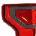 Hecasa Led Tail Light Compatible With 2018-2020 Ford F-150 F150 Pickup Xl Xlt Tube Bar Rear Brake Lamps Taillights Smoke Lens