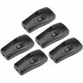 Uxcell Inline Cord Switch Ac 250v 1a Duplex On-off Feed-through Rocker For Bedroom Table Lamp Desk Light Black Pack Of 5