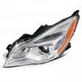 Ocpty Headlight Assembly 1pcs Replacement For 2014-2017 Buick Regal Chrome Housing Clear Lens Amber Reflector