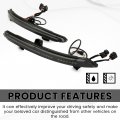 Hecasa Rear Led Bumper Light Compatible With 2018-2023 Honda Accord Reflector Tail Lights Lamps Smoke Lens Plastic