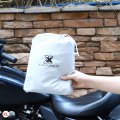 X Autohaux Motorcycle Cover Lightweight Half Outdoor Waterproof Rain Dust Protector Silver Tone Xl Size For Most Full Dress