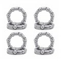 Heng-parts 8pcs Caged Ball Bearings Od 38mm Rear Bike Wheel Hub Headset Crankshaft Pivot Retainer Oversize 7 Balls Bearing 