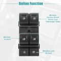 Acropix Front Left Driver Side Master Power Window Switch Fit For Chevrolet Tahoe Pack Of 1 Black