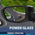 Left Driver Side Door Mirror For Honda Civic 2016 2021 Power Heated 5 Pin Manual Folding Glossy Black Ho1320284