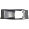 Hecasa Left Headlight Bezel For 2003-2009 Chevy Chevrolet C4500 C5500 Kodiak Gmc Topkick Headlamp Cover Trim Silvery Plastic