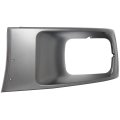 Hecasa Left Headlight Bezel For 2003-2009 Chevy Chevrolet C4500 C5500 Kodiak Gmc Topkick Headlamp Cover Trim Silvery Plastic