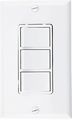 Baomain Triple Rocker Combination Switch 15 Amp 120 Volt 3 Individual Switches Commercial Grade With Ground Screw White Wall