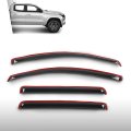 In-channel Window Visors Deflectors Side Wind Deflector For Chevy Colorado Crew Cab 2023-2025 Fit Gmc Canyon 2025 Not Extended 