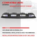 Auto Dynasty Universal Off-road Front Top Roof Mounted Adjustable Angel Fog Lights Lamps With Switch And Wiring Harness Black