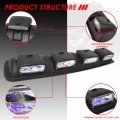 Auto Dynasty Universal Off-road Front Top Roof Mounted Adjustable Angel Fog Lights Lamps With Switch And Wiring Harness Black