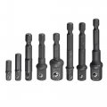 Uxcell Impact Grade Socket Adapter Set Extension Bit 1 4 Hex Shank 3 8 And 2 Drive For Turns Power Drill Into High Speed Nut