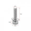 Uxcell M2 5 X 10mm Stainless Steel Hex Socket Head Cap Screws Bolts Combine With Spring Washer And Plain Washers 10pcs