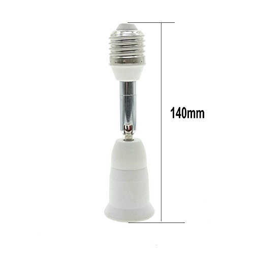 E26 E27 Light Socket Extender 4 5 Inch Extension Adjustable Vertical