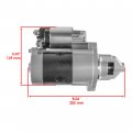Caltric Starter John Deere Tractors Lawn X300 All Compatible With Kawasaki 17hp Solenoid