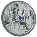 Adjure T70300 7 Diamond Cut Trillient Blue Dot Tri-bar Motorcycle Headlight With H4 Bulb 