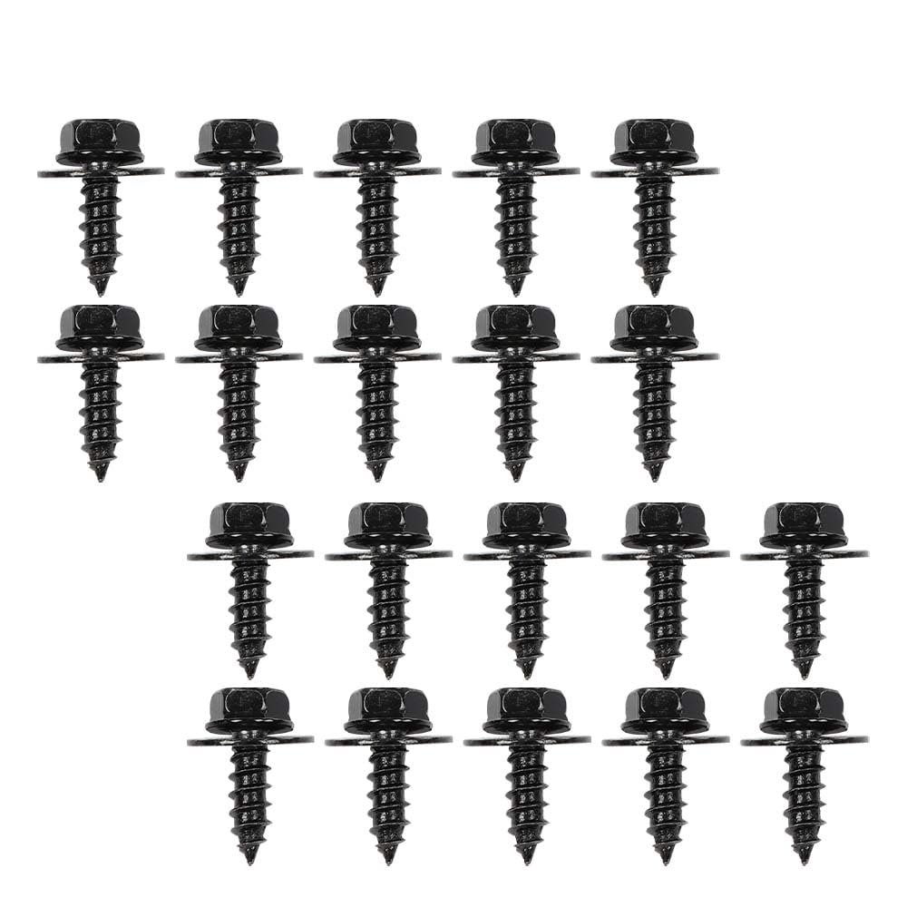 Firewall Splash Shield Screws For Toyota- M6 3 X 20mm Long- 10mm Hex- 20 Pcs