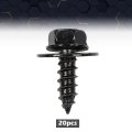Firewall Splash Shield Screws For Toyota- M6 3 X 20mm Long- 10mm Hex- 20 Pcs