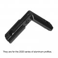 Uxcell L-shape Interior Joint Bracket 4pcs Inside Corner Connectors For 2020 Series Aluminum Extrusion Profile Black