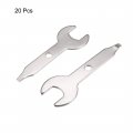 Uxcell Electrical Grinder Wrench 9 5mm Single Open End Spanner 20pcs